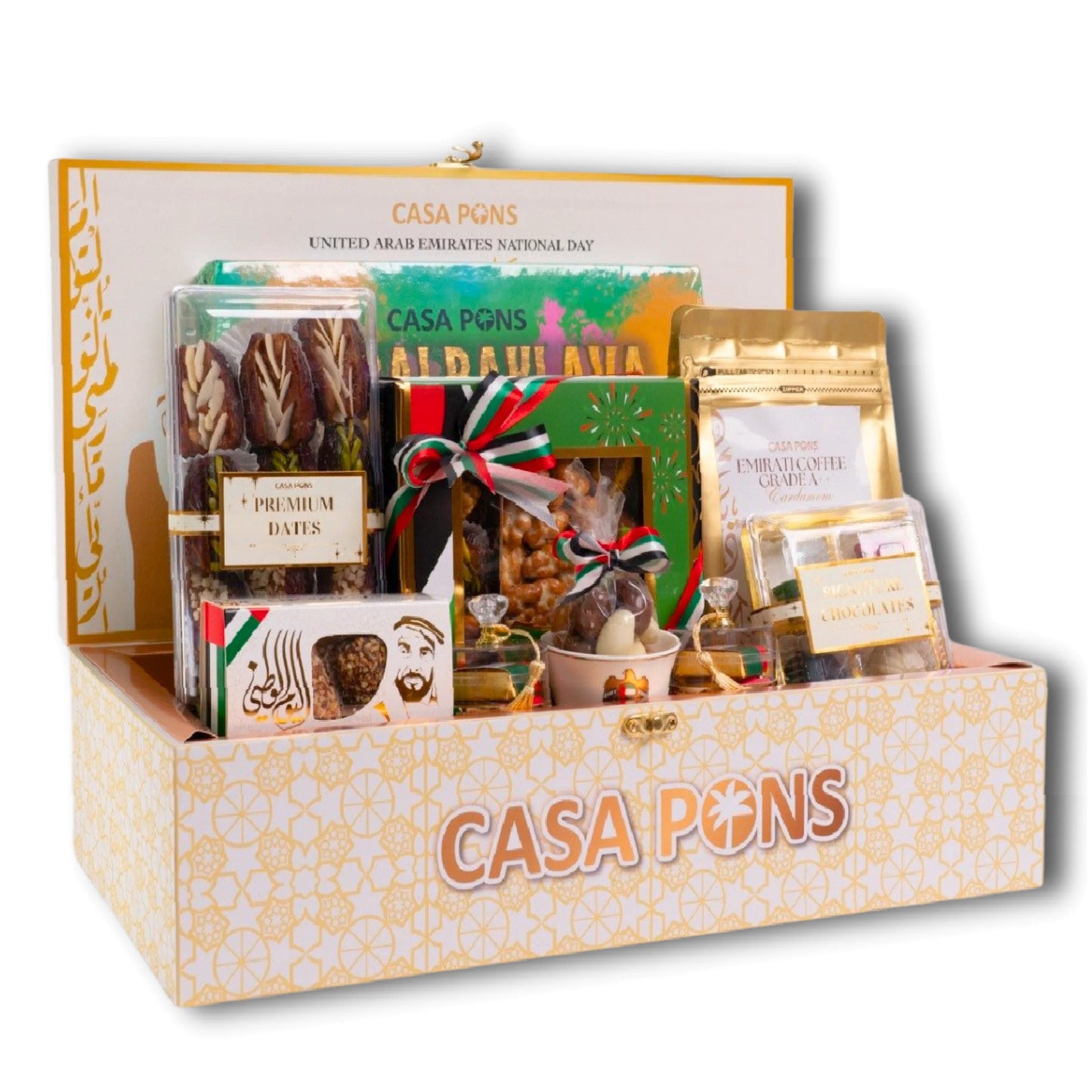 UAE National Day Gift Basket – White Large Edition