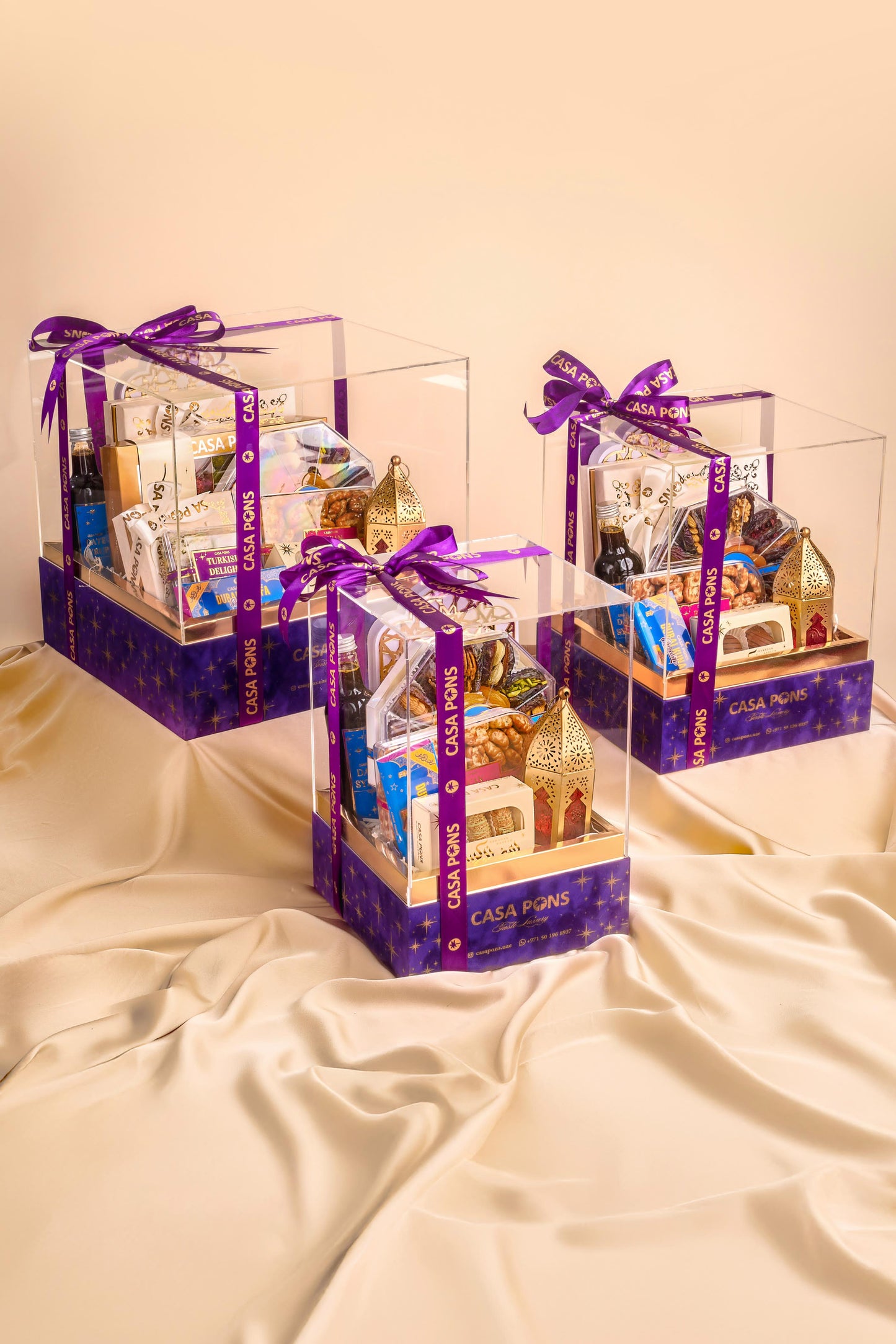 سلة رمضانية حالمة - بنفسجي متوسط