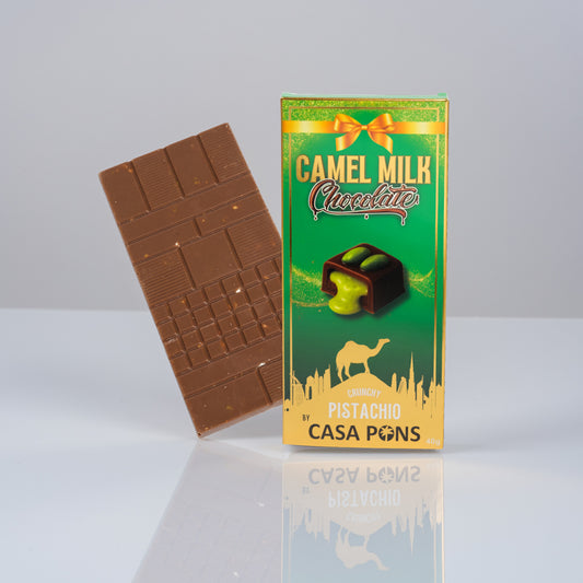 Camel Milk  Chocolate Bar -  Pistachio