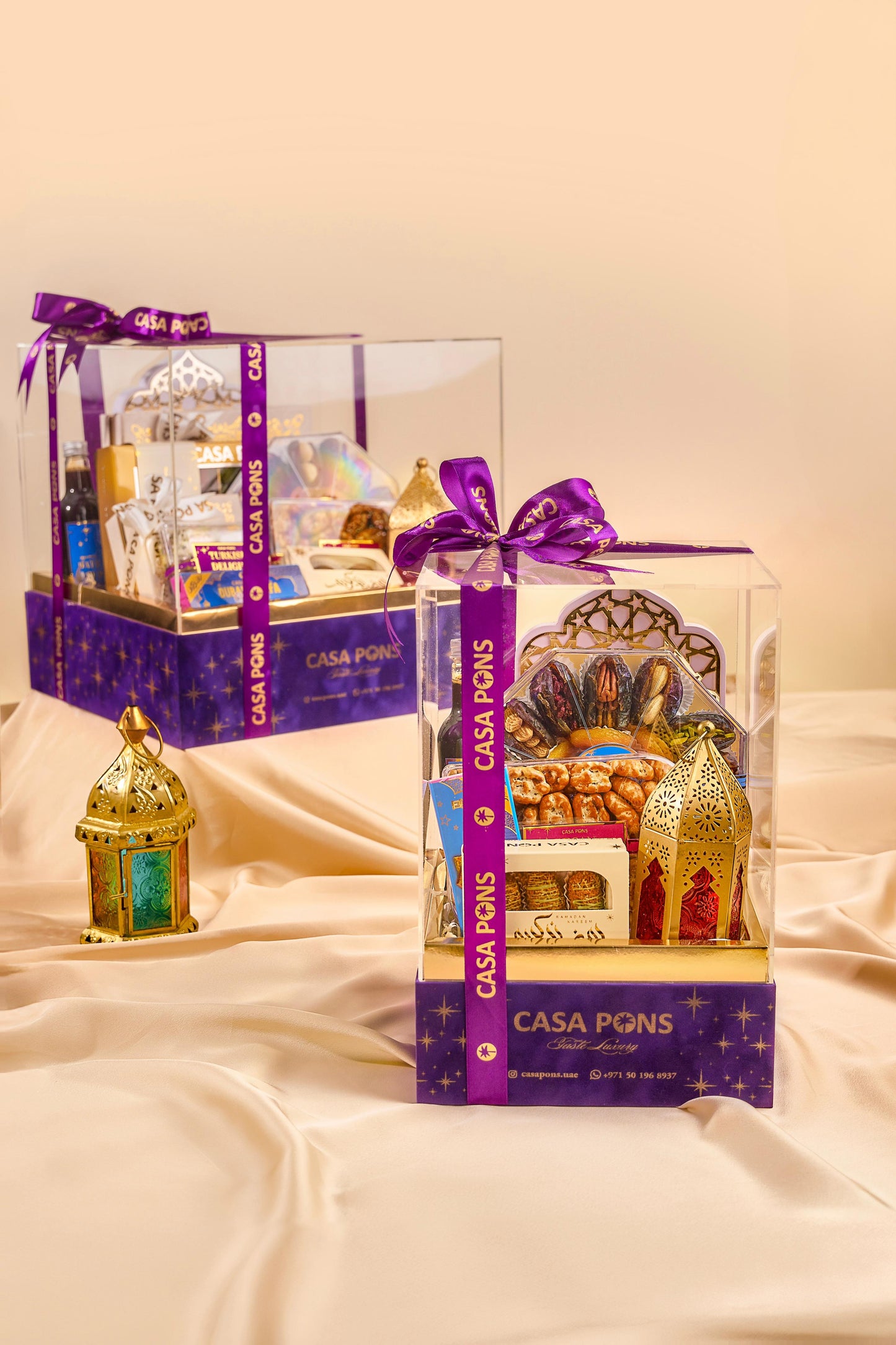 سلة رمضانية حالمة - بنفسجي متوسط