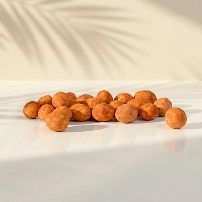 كري-كري الفول السوداني المغطى المقرمش – وجبة خفيفة مالحة مقرمشة