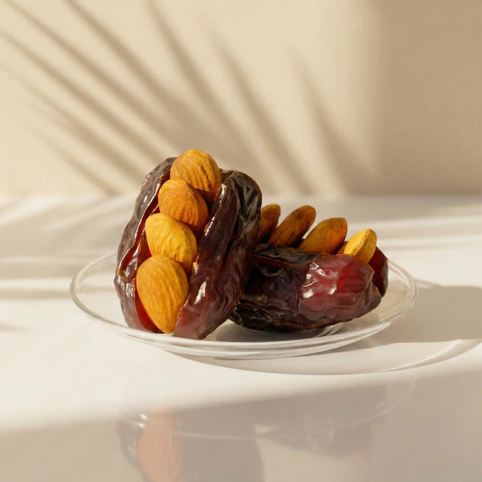 Almond-filled dates