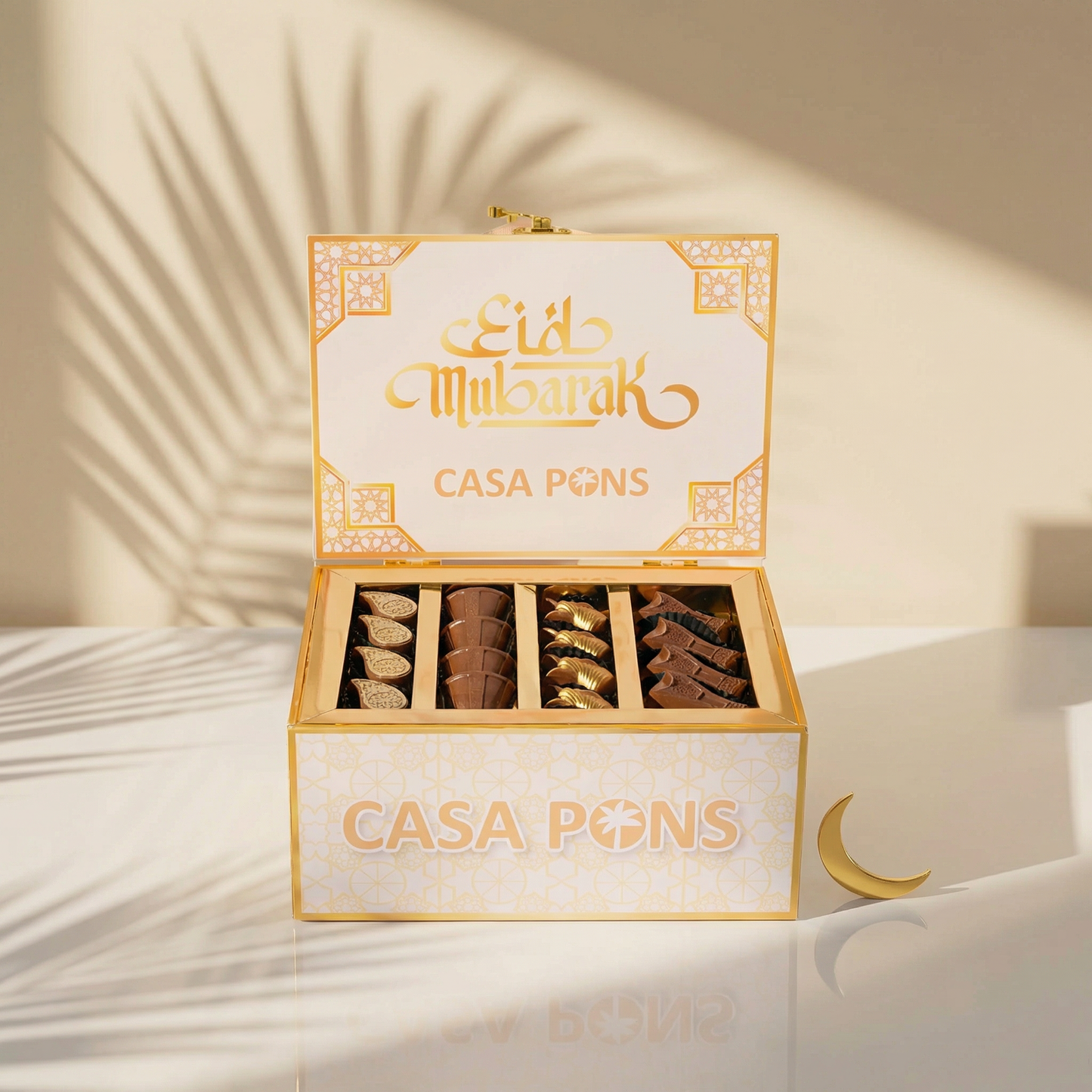 علبة شوكولاتة صغيرة للعيد 