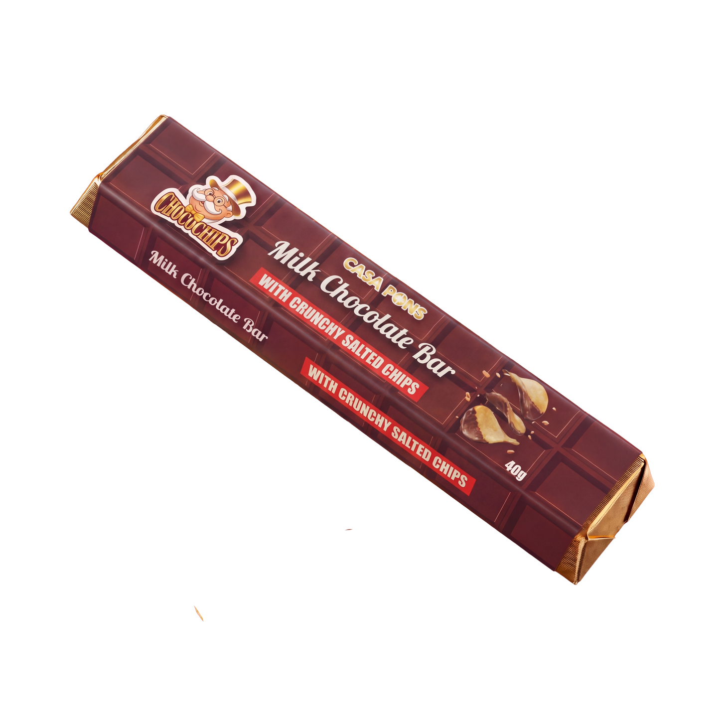 Choco Chips Milk Chocolate Bar (40g)