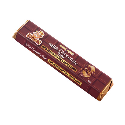 Choco Chips Milk Chocolate Bar with peanut butter (40g)