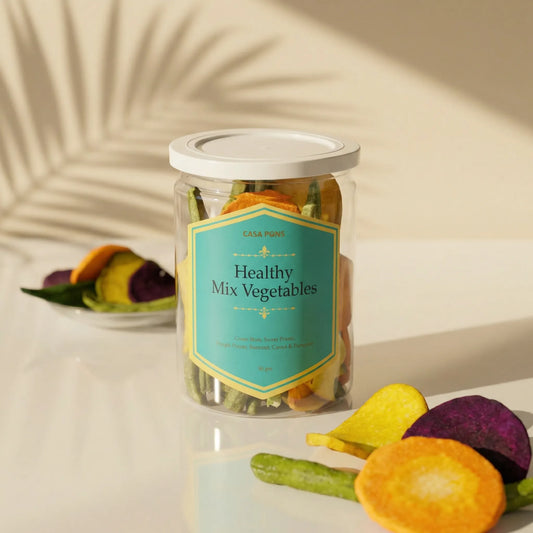 خضراوات مجففة صحية متنوعة - وجبة خفيفة مقرمشة ومغذية