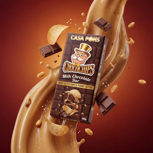 Choco Chips Milk Chocolate Bar with peanut butter (140g)