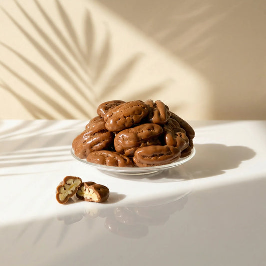Pecans with Milk Chocolate – Premium Chocolate Coated Pecans