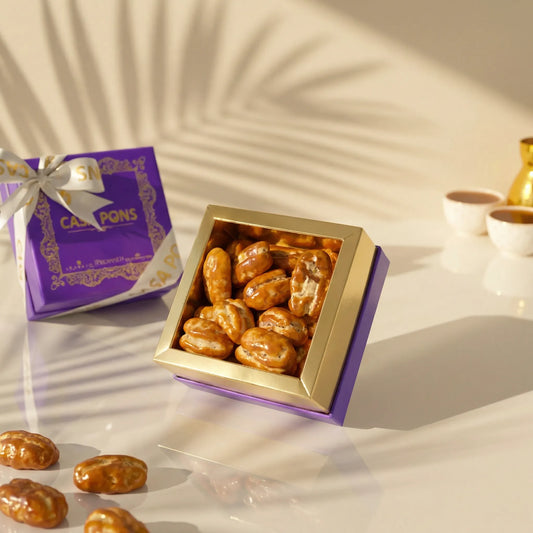 Small Pecan Caramel Gift Box – Blue Edition