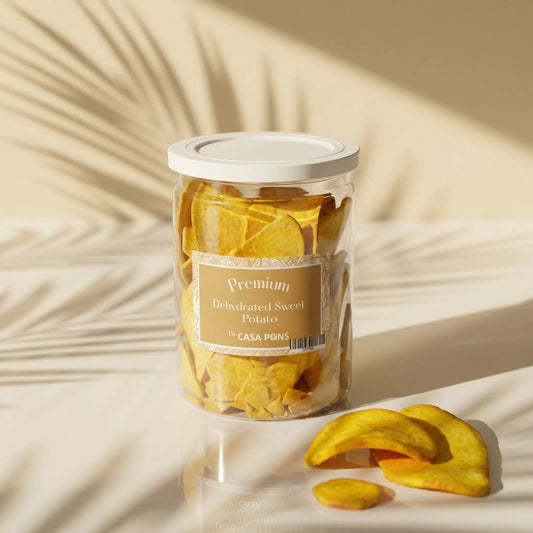 البطاطا الحلوة المجففة - وجبة خفيفة حلوة ومقرمشة بشكل طبيعي